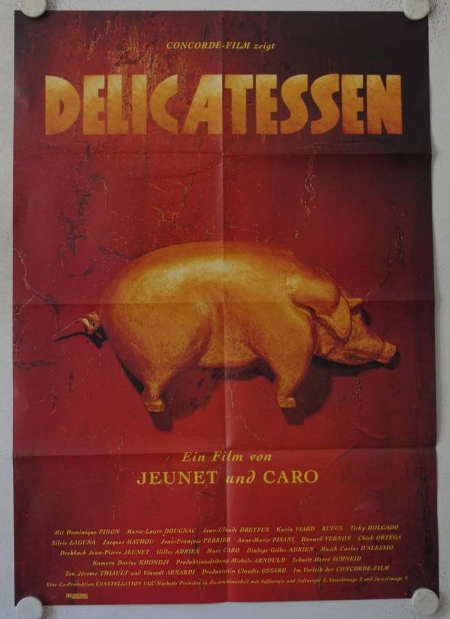 Delicatessen original release german movie poster